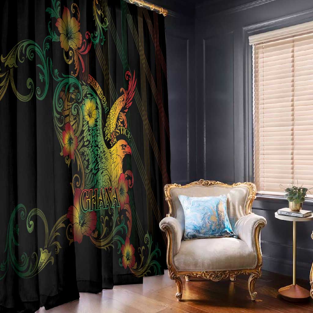 Ghana Window Curtain Eagle Of Freedom And Justice