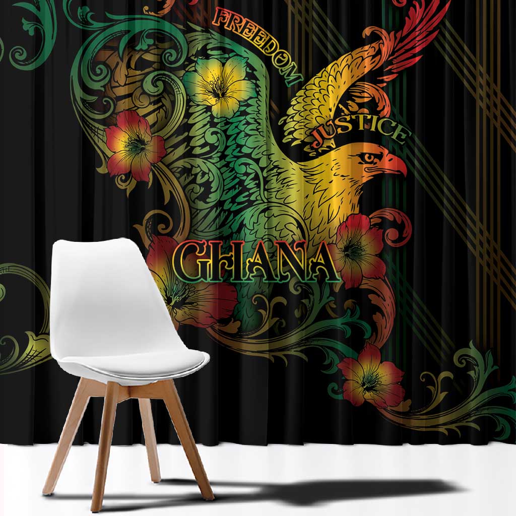 Ghana Window Curtain Eagle Of Freedom And Justice