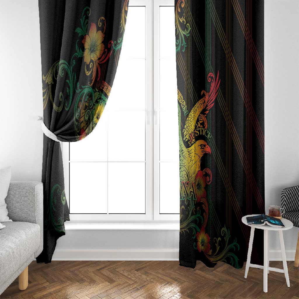 Ghana Window Curtain Eagle Of Freedom And Justice