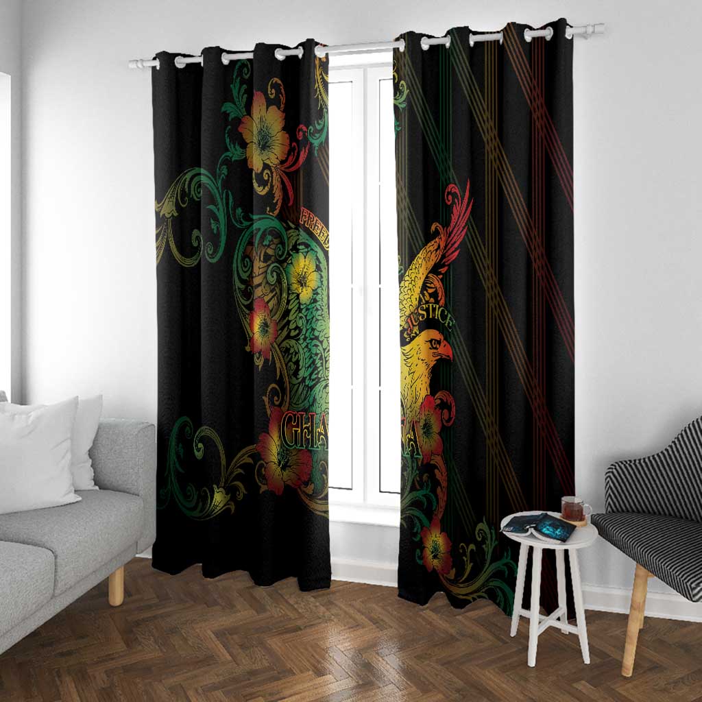 Ghana Window Curtain Eagle Of Freedom And Justice