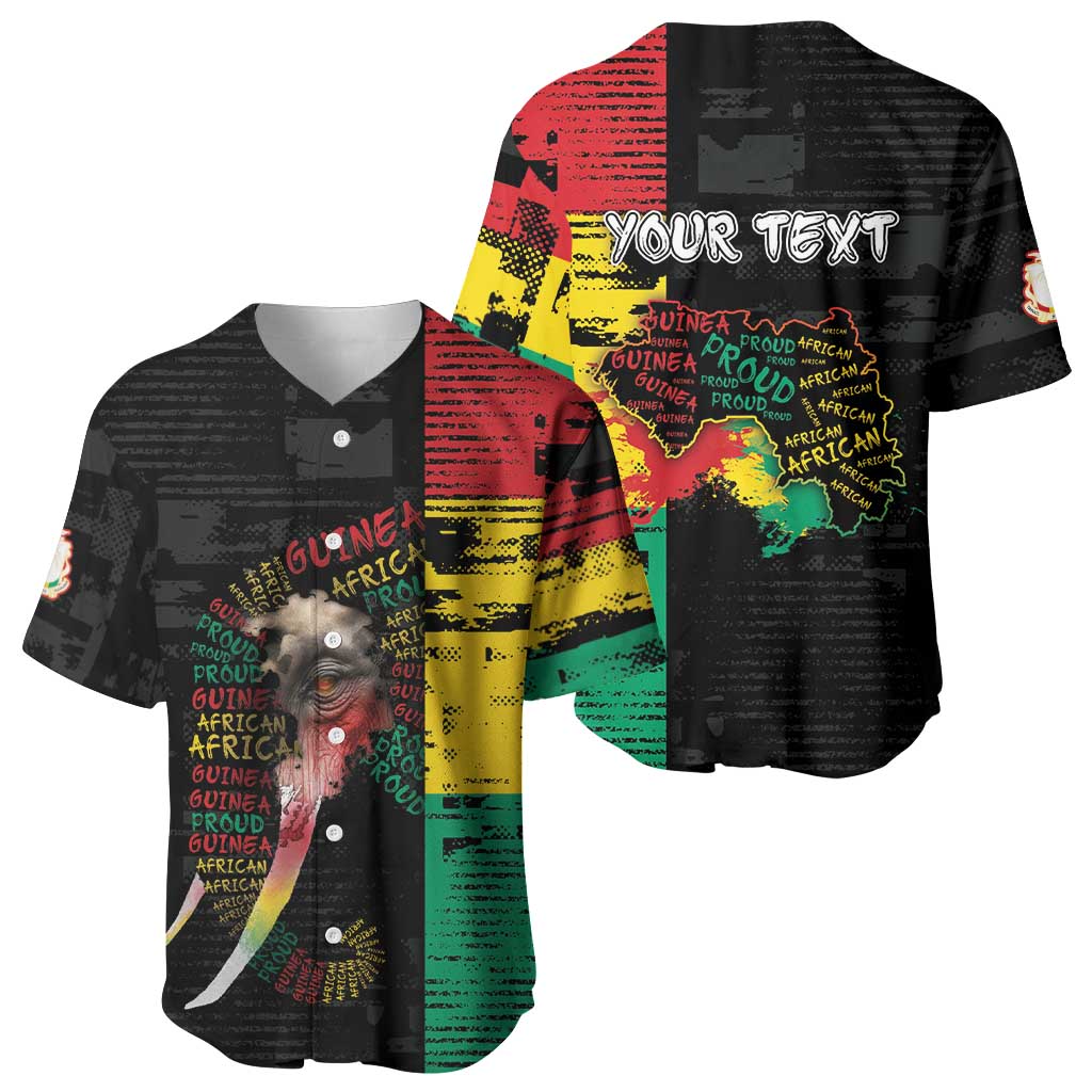 Personalized Guinea Baseball Jersey Elephant Soul African