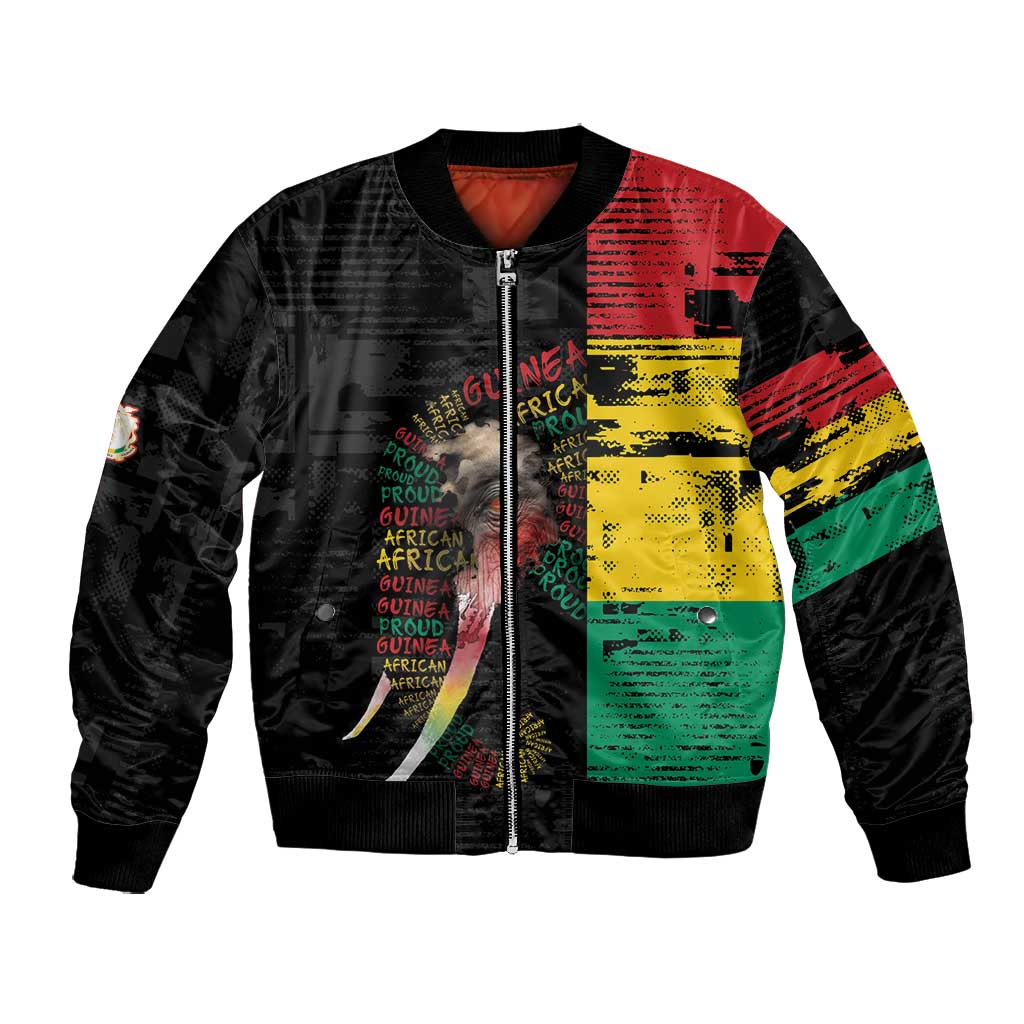 Personalized Guinea Bomber Jacket Elephant Soul African