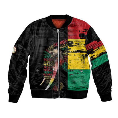 Personalized Guinea Bomber Jacket Elephant Soul African