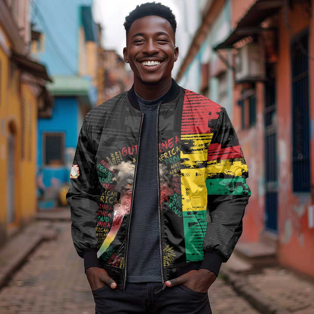Personalized Guinea Bomber Jacket Elephant Soul African