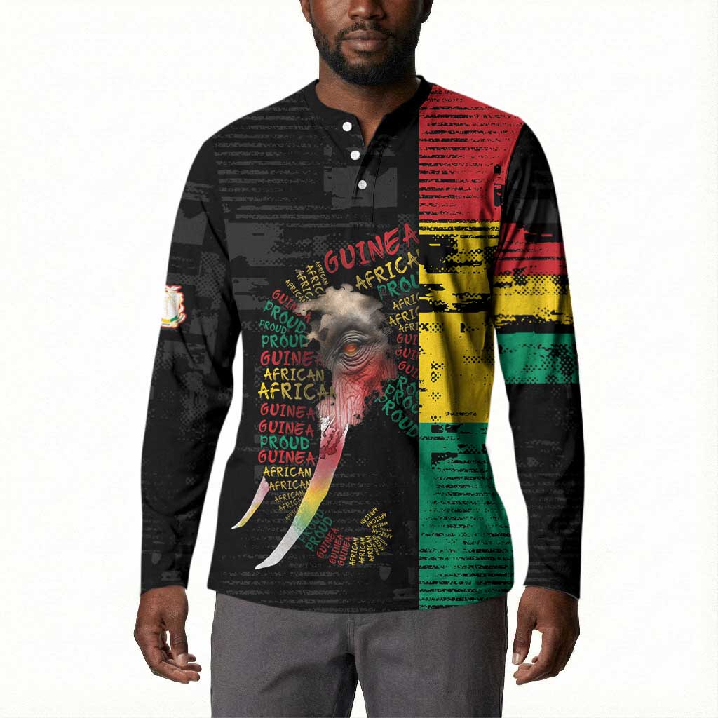 Personalized Guinea Button Sweatshirt Elephant Soul African