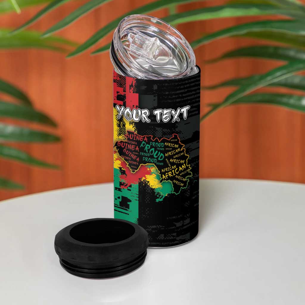 Personalized Guinea 4 in 1 Can Cooler Tumbler Elephant Soul African