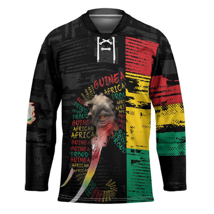 Personalized Guinea Hockey Jersey Elephant Soul African
