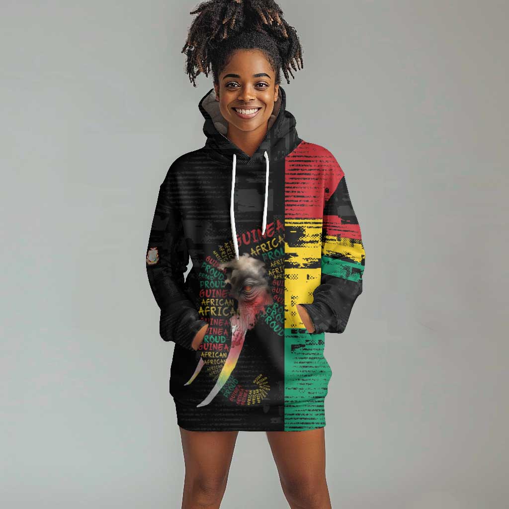 Personalized Guinea Hoodie Dress Elephant Soul African