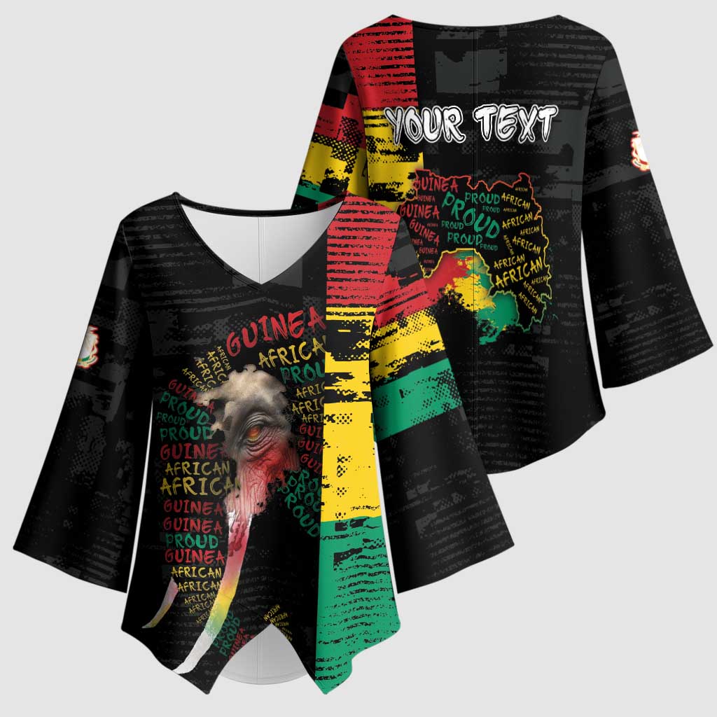 Personalized Guinea Kimono Sleeve Blouse Elephant Soul African