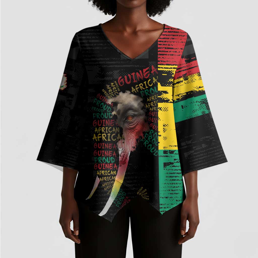 Personalized Guinea Kimono Sleeve Blouse Elephant Soul African
