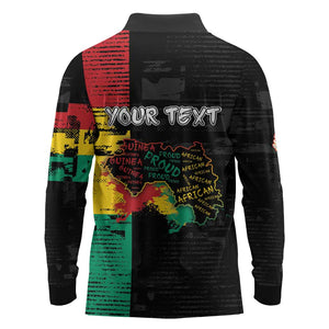 Personalized Guinea Long Sleeve Polo Shirt Elephant Soul African
