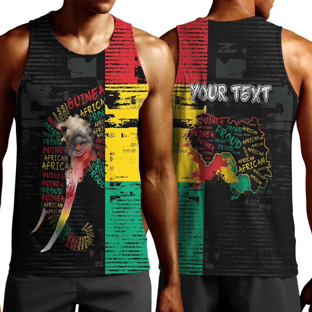 Personalized Guinea Men Tank Top Elephant Soul African