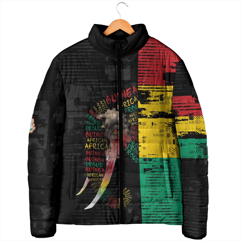 Personalized Guinea Padded Jacket Elephant Soul African