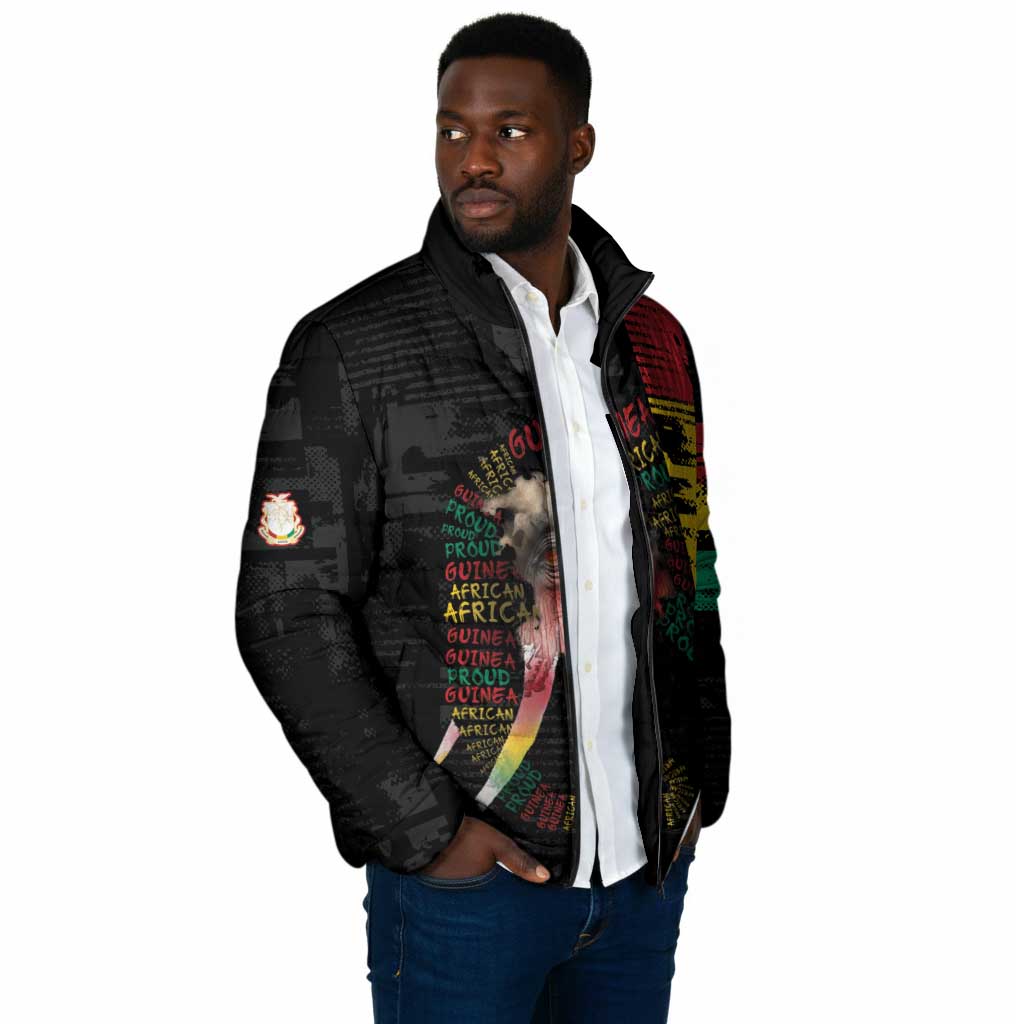 Personalized Guinea Padded Jacket Elephant Soul African
