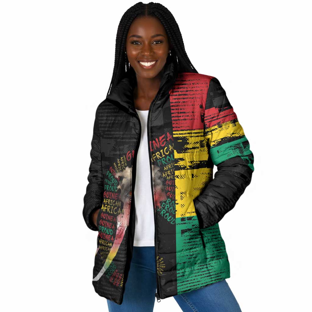 Personalized Guinea Padded Jacket Elephant Soul African