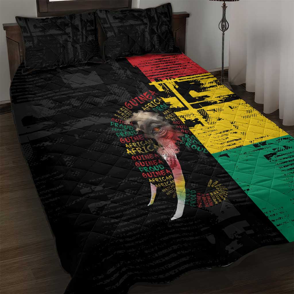 Guinea Quilt Bed Set Elephant Soul African