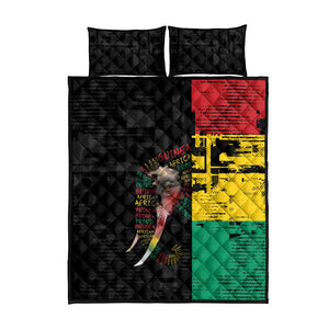 Guinea Quilt Bed Set Elephant Soul African