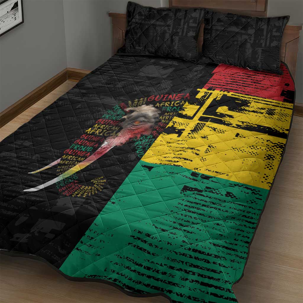 Guinea Quilt Bed Set Elephant Soul African