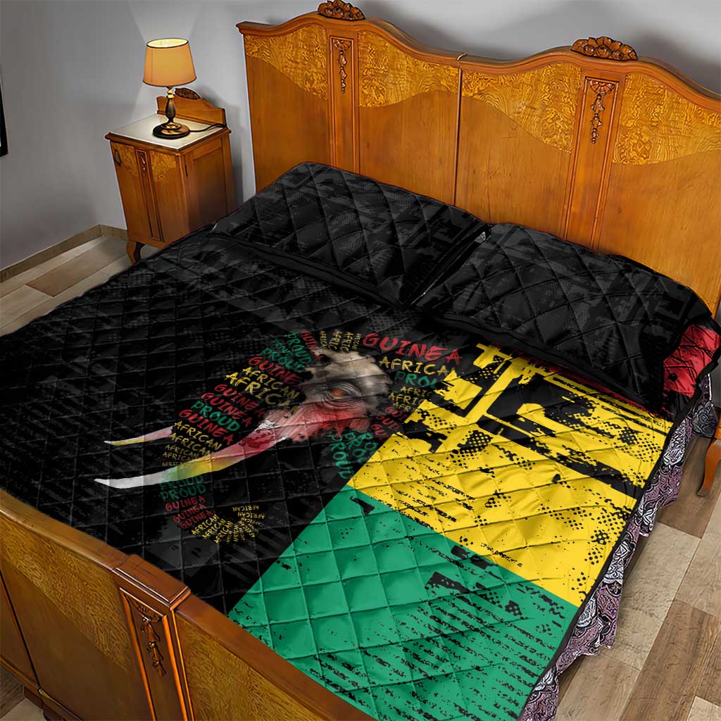 Guinea Quilt Bed Set Elephant Soul African