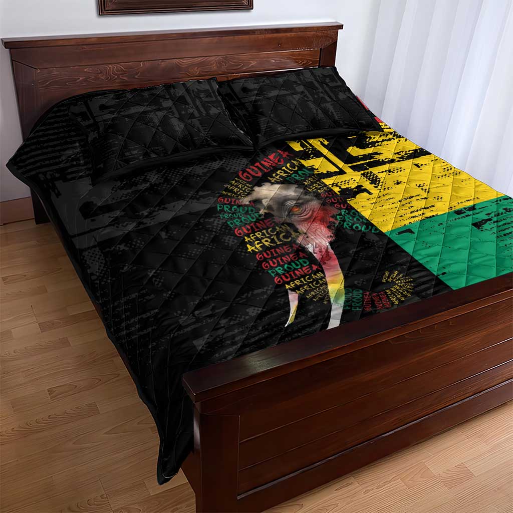 Guinea Quilt Bed Set Elephant Soul African