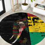 Guinea Round Carpet Elephant Soul African