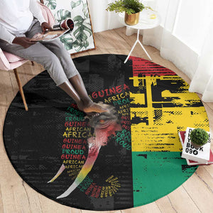Guinea Round Carpet Elephant Soul African