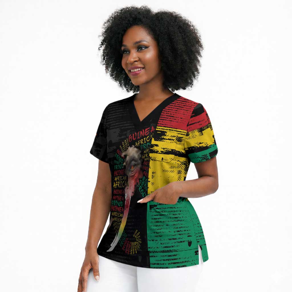 Personalized Guinea Scrub Top Elephant Soul African