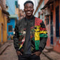 Personalized Guinea Sleeve Zip Bomber Jacket Elephant Soul African