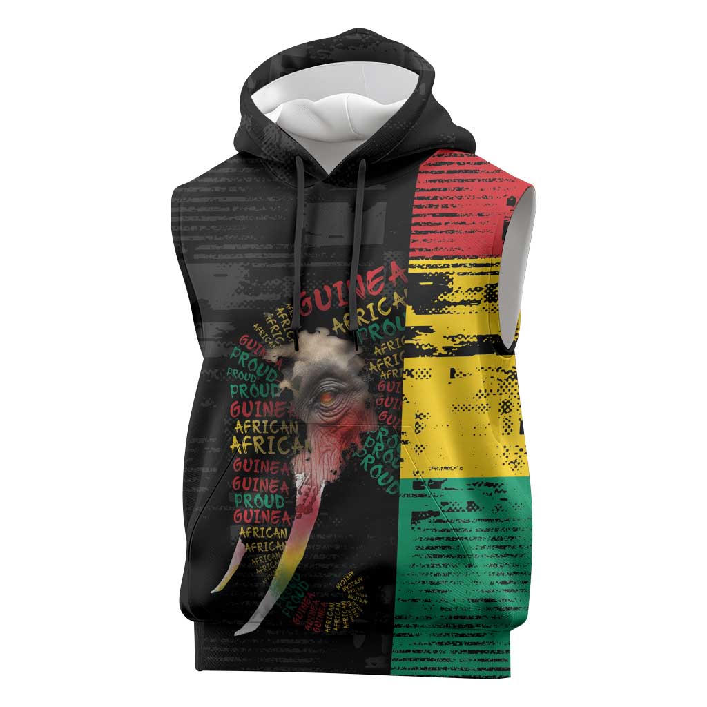 Personalized Guinea Sleeveless Hoodie Elephant Soul African
