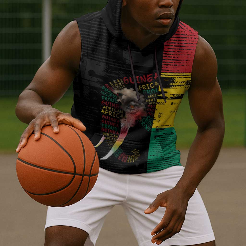 Personalized Guinea Sleeveless Hoodie Elephant Soul African