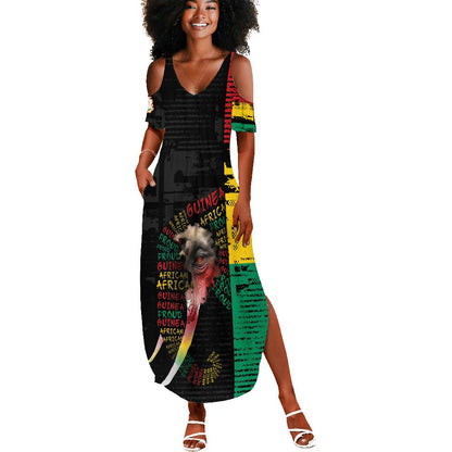 Personalized Guinea Summer Maxi Dress Elephant Soul African