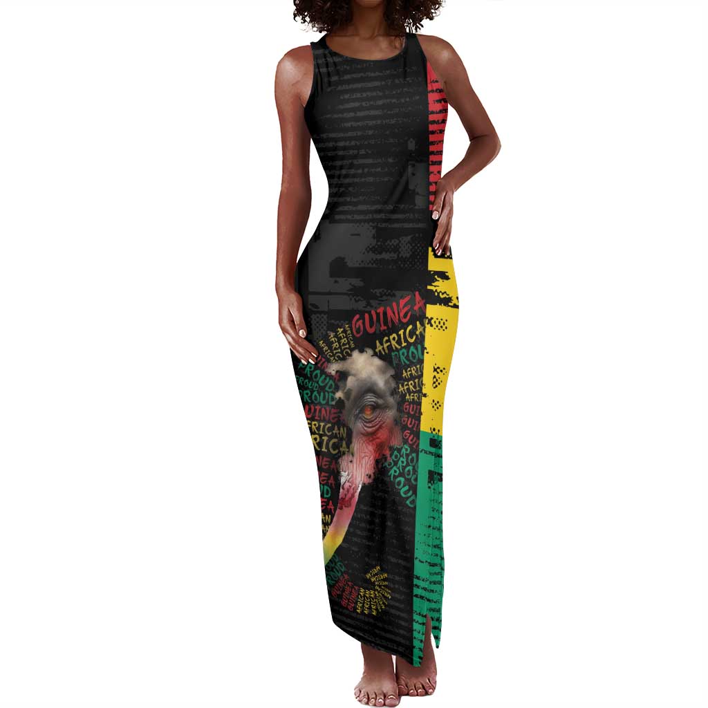 Personalized Guinea Tank Maxi Dress Elephant Soul African