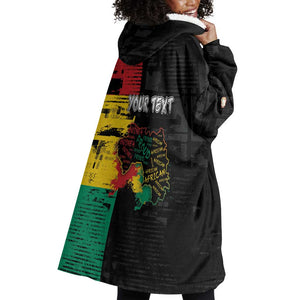 Personalized Guinea Wearable Blanket Hoodie Elephant Soul African