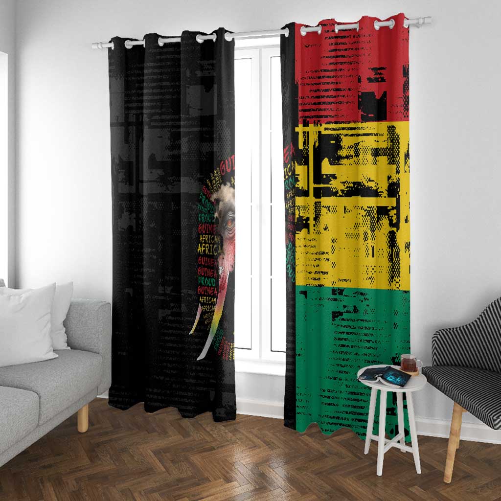 Guinea Window Curtain Elephant Soul African