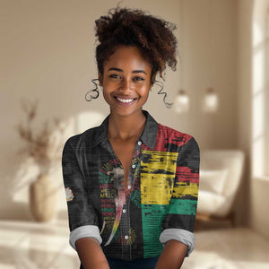 Personalized Guinea Women Casual Shirt Elephant Soul African
