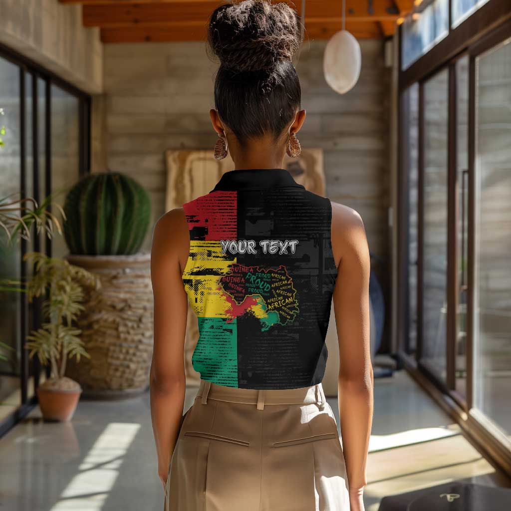 Personalized Guinea Women Sleeveless Polo Shirt Elephant Soul African