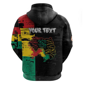 Personalized Guinea Zip Hoodie Elephant Soul African