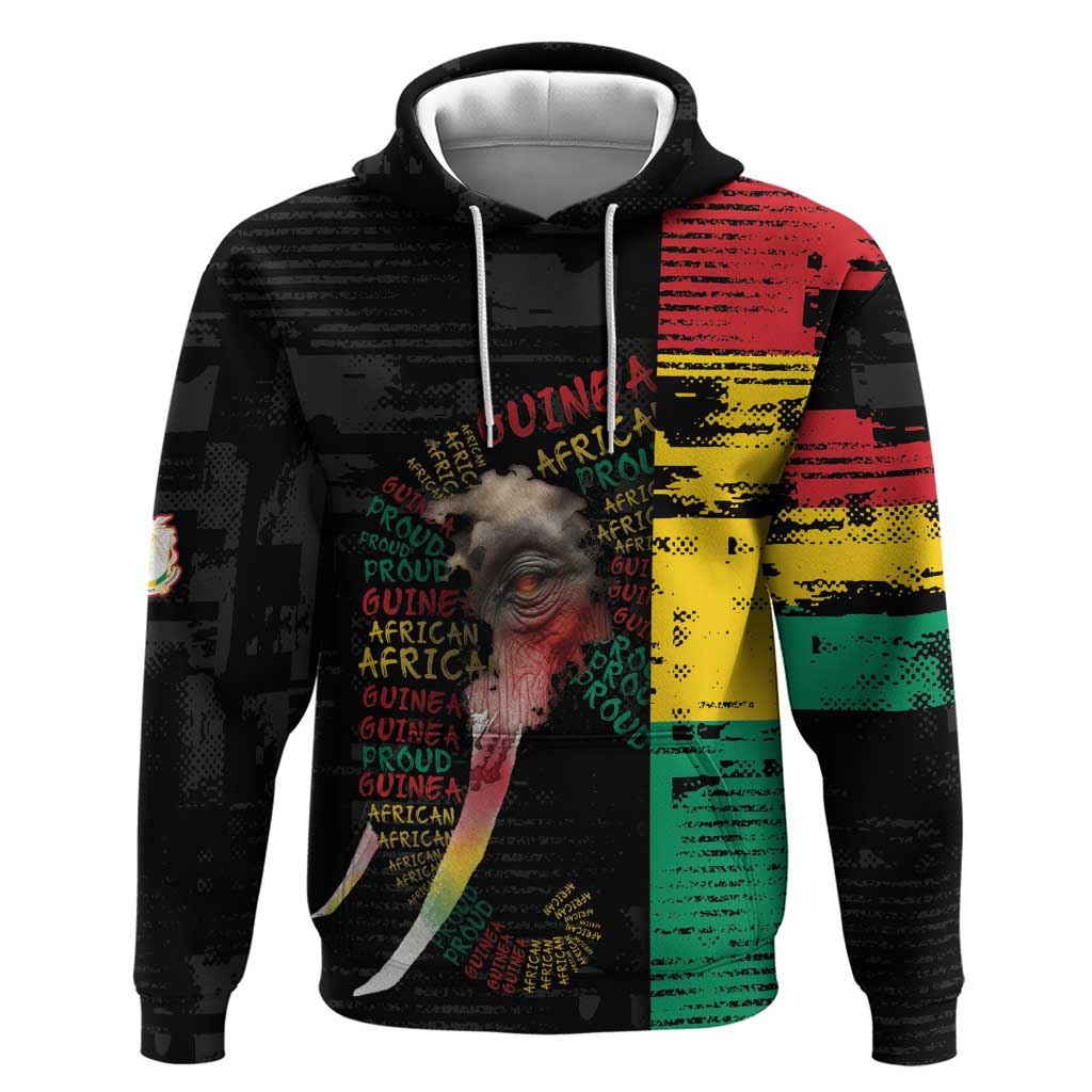 Personalized Guinea Zip Hoodie Elephant Soul African