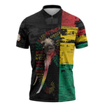 Personalized Guinea Zipper Polo Shirt Elephant Soul African
