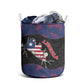 Liberia Laundry Basket Map With Pepper Flowers Scratch Texture