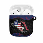 Liberia AirPods Case Map With Pepper Flowers Scratch Texture