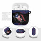Liberia AirPods Case Map With Pepper Flowers Scratch Texture