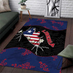Liberia Area Rug Map With Pepper Flowers Scratch Texture