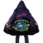 Personalized Liberia Cloak Map With Pepper Flowers Scratch Texture