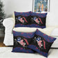 Liberia Pillow Cover Map With Pepper Flowers Scratch Texture