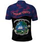 Personalized Liberia Polo Shirt Map With Pepper Flowers Scratch Texture