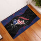 Liberia Rubber Doormat Map With Pepper Flowers Scratch Texture