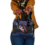 Liberia Shoulder Handbag Map With Pepper Flowers Scratch Texture