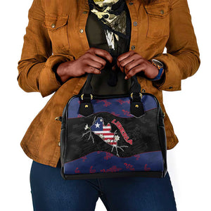 Liberia Shoulder Handbag Map With Pepper Flowers Scratch Texture