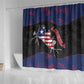 Liberia Shower Curtain Map With Pepper Flowers Scratch Texture